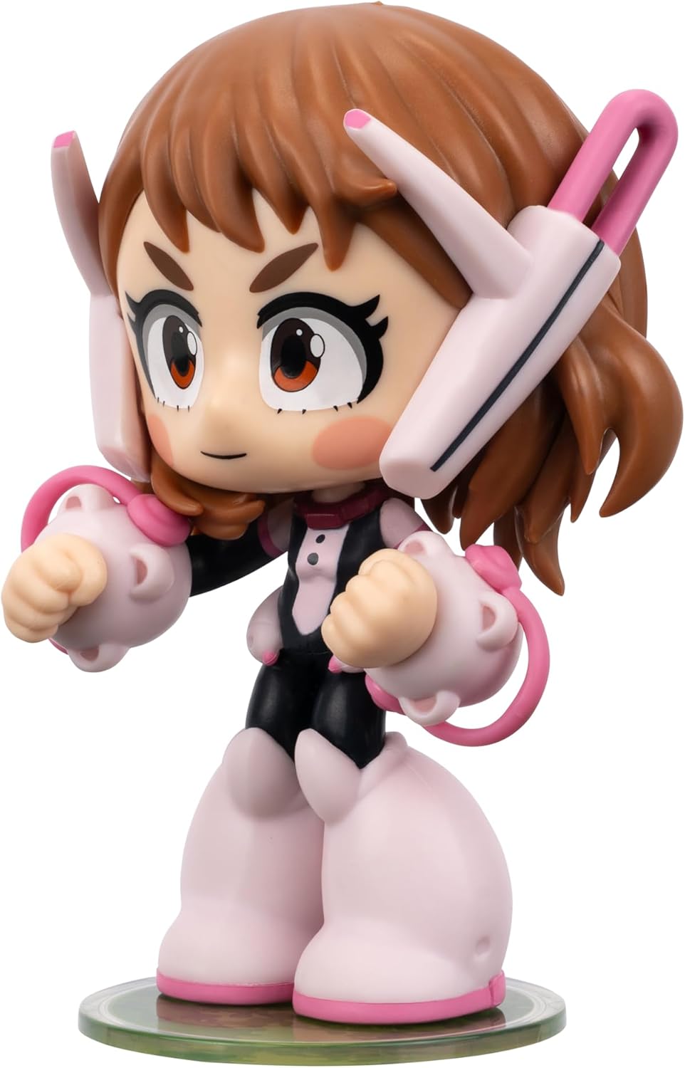Total Anime Ochaco Uraraka (Kawaii) - 4-Inch Scale Articulated Mini-Figure with Display Base