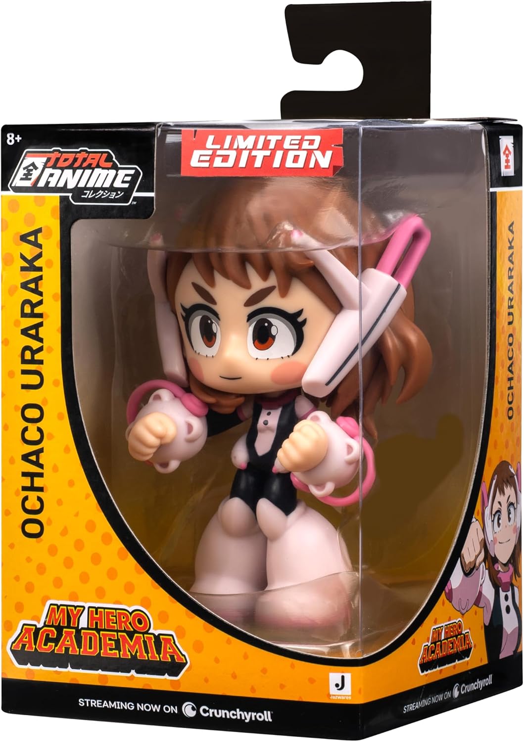 Total Anime Ochaco Uraraka (Kawaii) - 4-Inch Scale Articulated Mini-Figure with Display Base