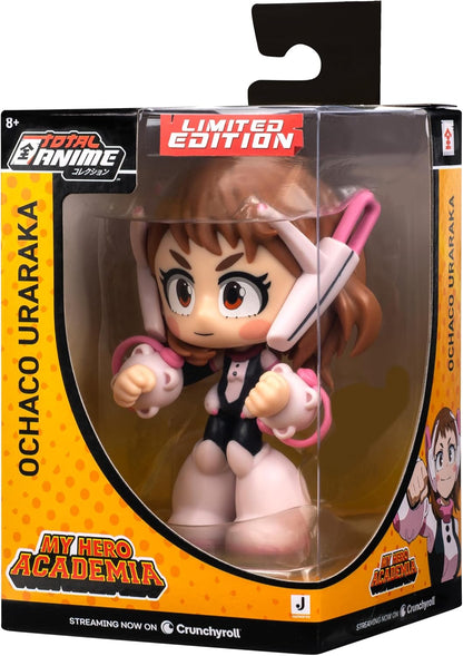 Total Anime Ochaco Uraraka (Kawaii) - 4-Inch Scale Articulated Mini-Figure with Display Base