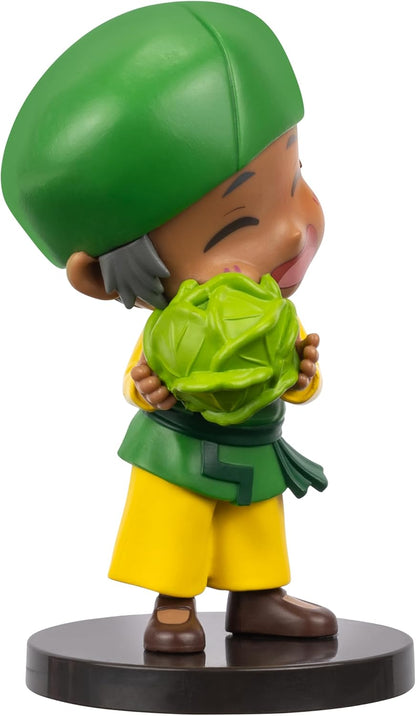 Avatar: The Last Airbender Cai - 4-Inch Mini Figure in Kawaii Style in Dynamic Pose with Display Base