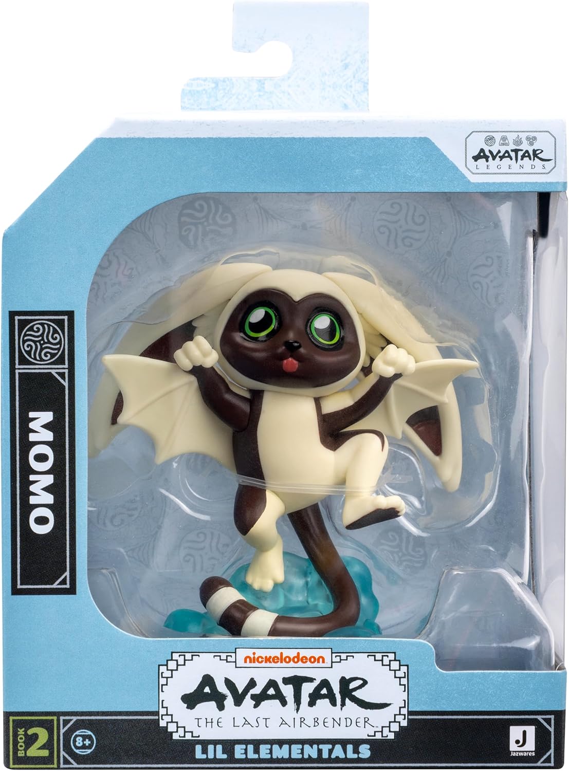 Avatar: The Last Airbender Momo - 4-Inch Mini Figure in Kawaii Style in Dynamic Pose with Display Base