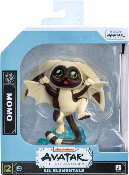 Avatar: The Last Airbender Momo - 4-Inch Mini Figure in Kawaii Style in Dynamic Pose with Display Base