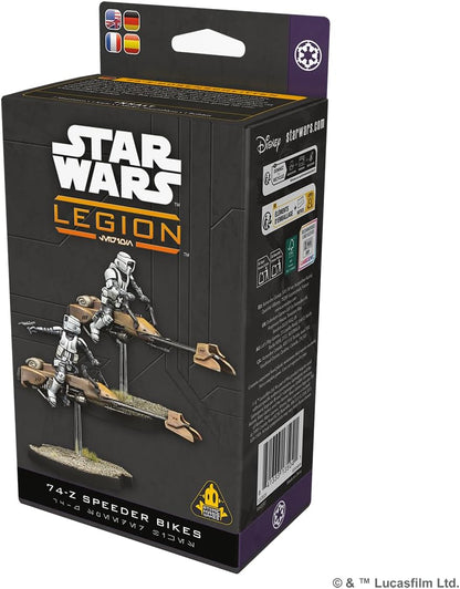 Asmodee | Star Wars: Legion - 74-Z Speeder Bike Unit Expansion | Miniatures Game | Ages 14+ | 2 Players | 90 Minutes Playing Time