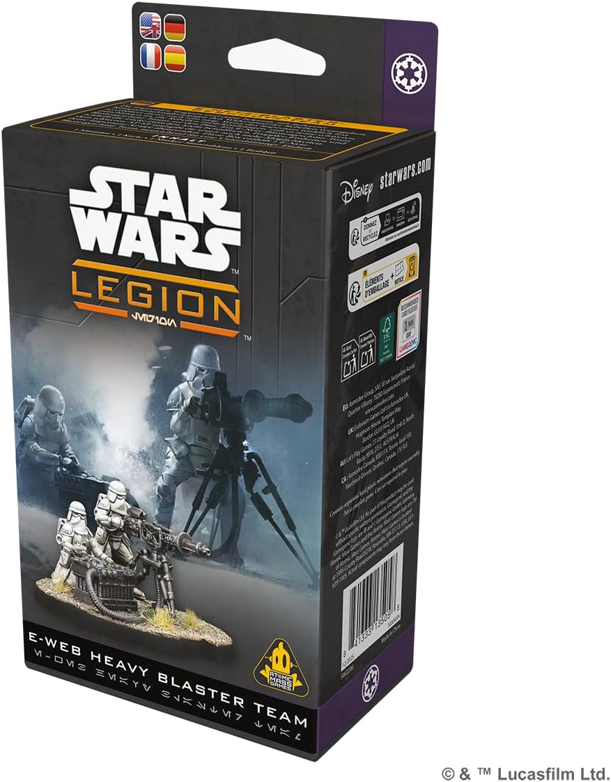 Asmodee | Star Wars: Legion - E-Web Heavy Blaster Team | Miniatures Game | Ages 14+ | 2 Players | 90 Minutes Playing Time