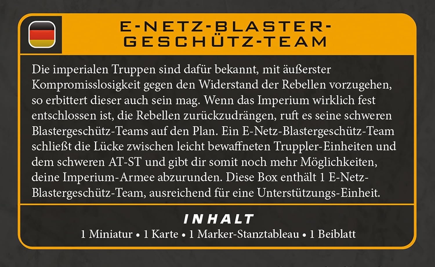Asmodee | Star Wars: Legion - E-Web Heavy Blaster Team | Miniatures Game | Ages 14+ | 2 Players | 90 Minutes Playing Time