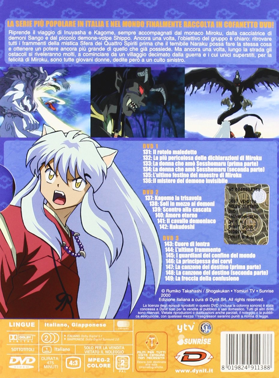 Inuyasha Stg.6 Pt 1 (Box 3 Dvd