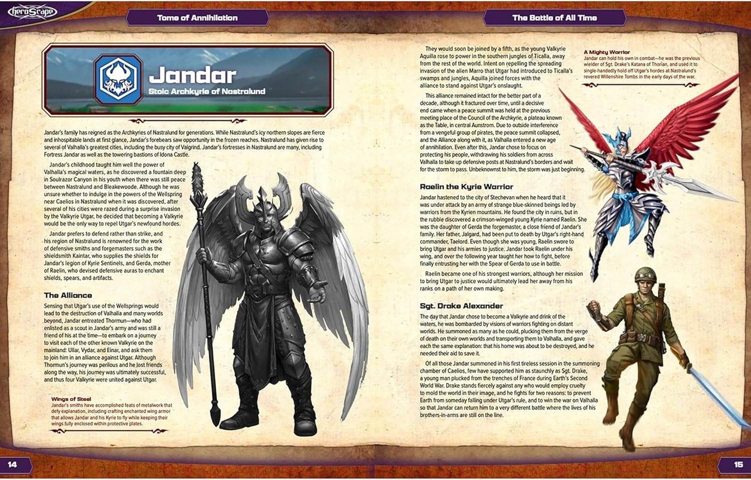 Heroscape: Tome of Annihilation - Hardcover RPG Book, Lore Collection, Chronicles The Complete Saga of The Age of Annihilation, Biographies Scenarios