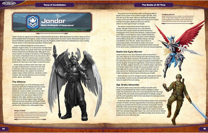 Heroscape: Tome of Annihilation - Hardcover RPG Book, Lore Collection, Chronicles The Complete Saga of The Age of Annihilation, Biographies Scenarios