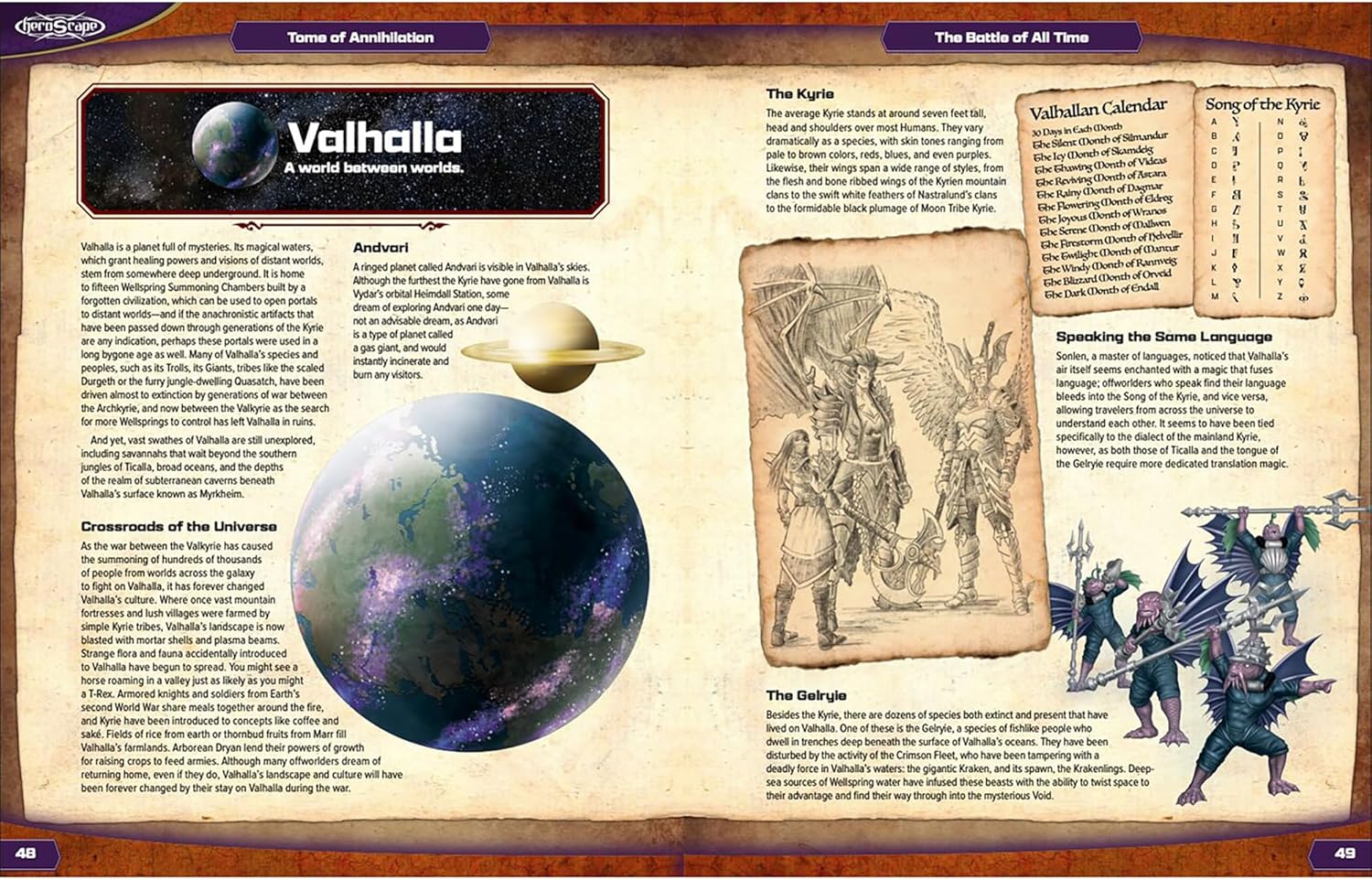 Heroscape: Tome of Annihilation - Hardcover RPG Book, Lore Collection, Chronicles The Complete Saga of The Age of Annihilation, Biographies Scenarios