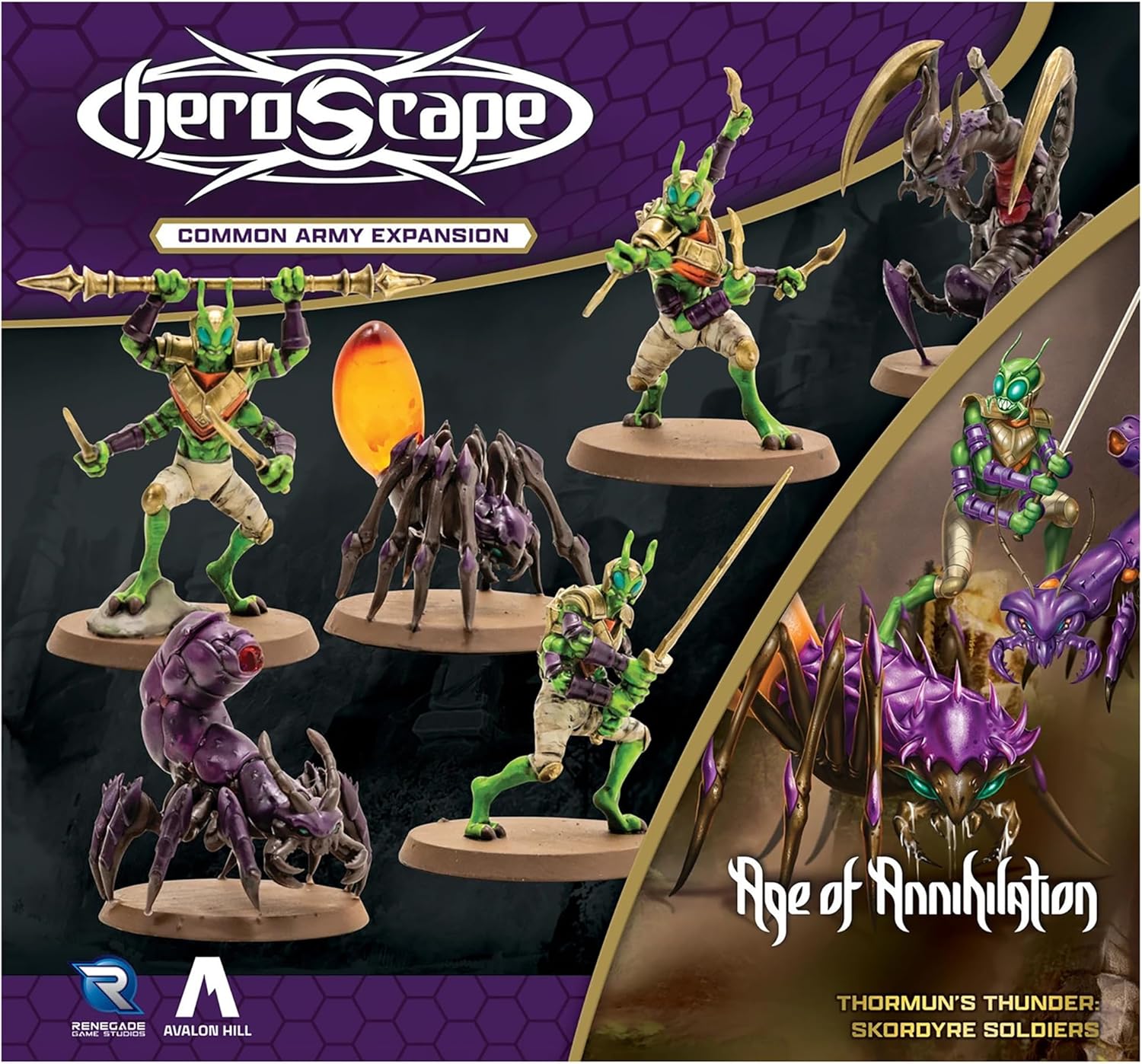 Renegade | Heroscape: Age Of Annihilation Skordyre Soldiers | Army Expansion Miniature Game | 2-4 Players | 60-120 Minutes