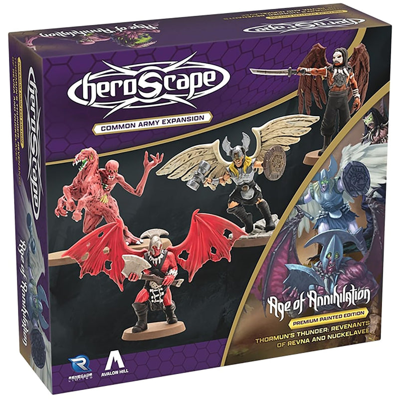 Renegade | Heroscape Age Of Annihilation: Revenants & Nuckelavee | Army Expansion, Heroscape Compatible, 4 Miniatures, 2 Army Cards | 2-4 Players | 60-120 Minutes