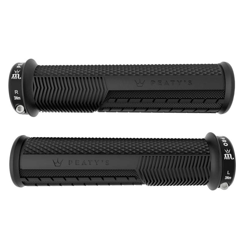 Peaty's Monarch Pro Bike Grips - Bike Handle Grips, Dual Compound Design with Impact Dampening Core, BMX, Ebike & MTB Handlebar Grip