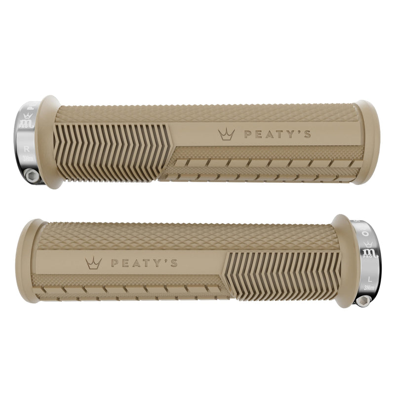 Peaty's Monarch Pro Bike Grips - Bike Handle Grips, Dual Compound Design with Impact Dampening Core, BMX, Ebike & MTB Handlebar Grip