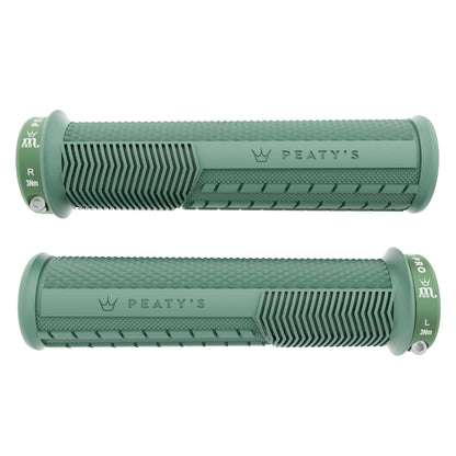 Peaty's Monarch Pro Bike Grips - Bike Handle Grips, Dual Compound Design with Impact Dampening Core, BMX, Ebike & MTB Handlebar Grip