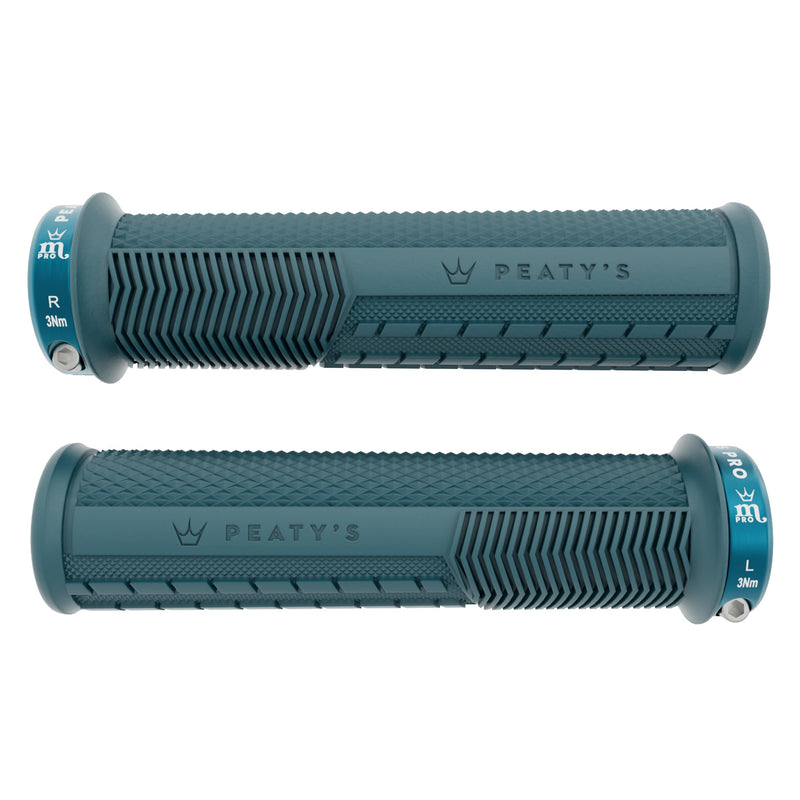 Peaty's Monarch Pro Bike Grips - Bike Handle Grips, Dual Compound Design with Impact Dampening Core, BMX, Ebike & MTB Handlebar Grip