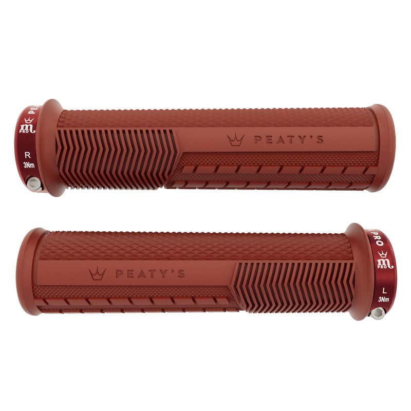 Peaty's Monarch Pro Bike Grips - Bike Handle Grips, Dual Compound Design with Impact Dampening Core, BMX, Ebike & MTB Handlebar Grip