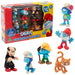 THE SMURFS I PUFFI - Set of 6 Smurfs Characters with Bubble, Firefly, Great Smurf, Farmer, Gargamel and Birba 5.5 cm, for Children from 3 Years