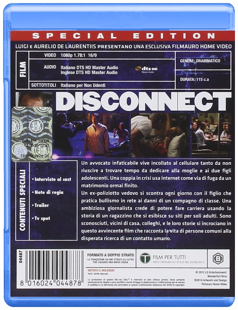 disconnect blu_ray Italian Import