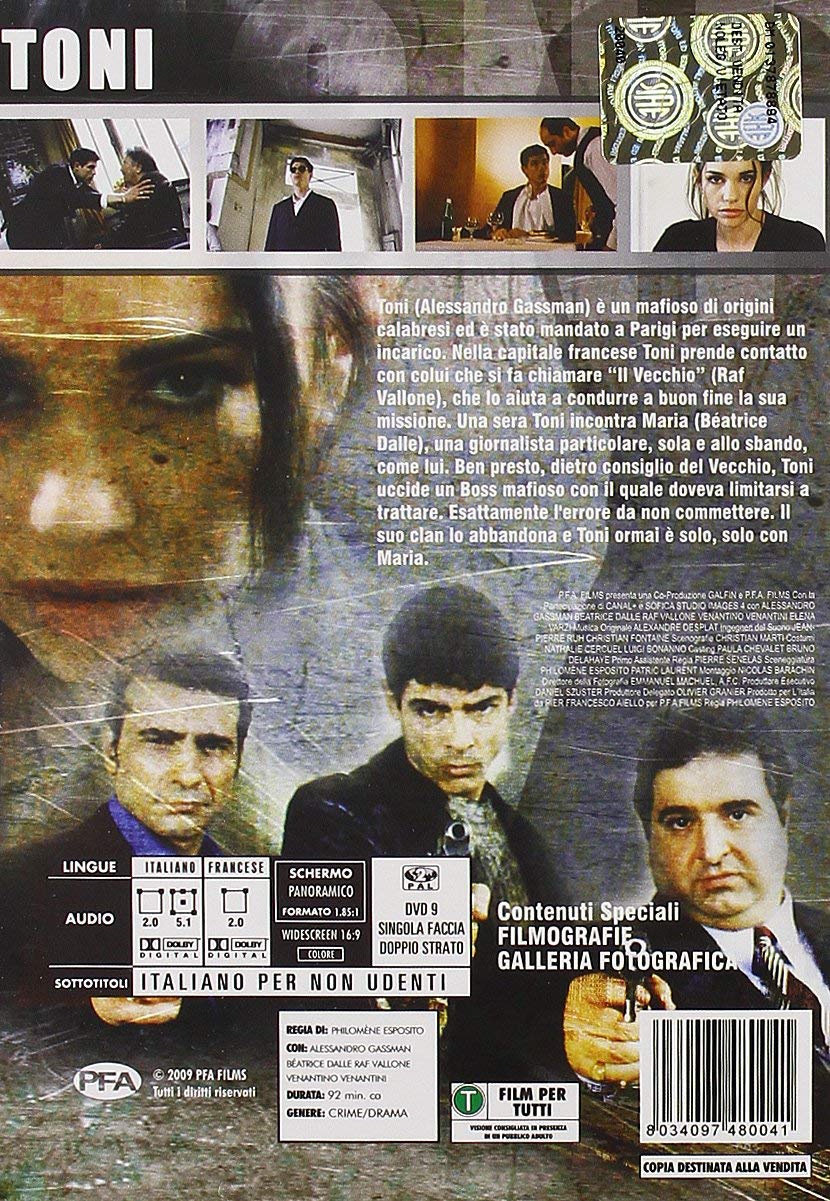 DVD TONI (1999) - 1999 FILM ORIGINALE INCELOFANATO NUOVO