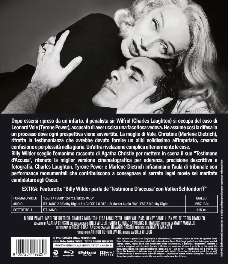 Testimone D`Accusa (Blu-Ray Mod) - (Italian Import)