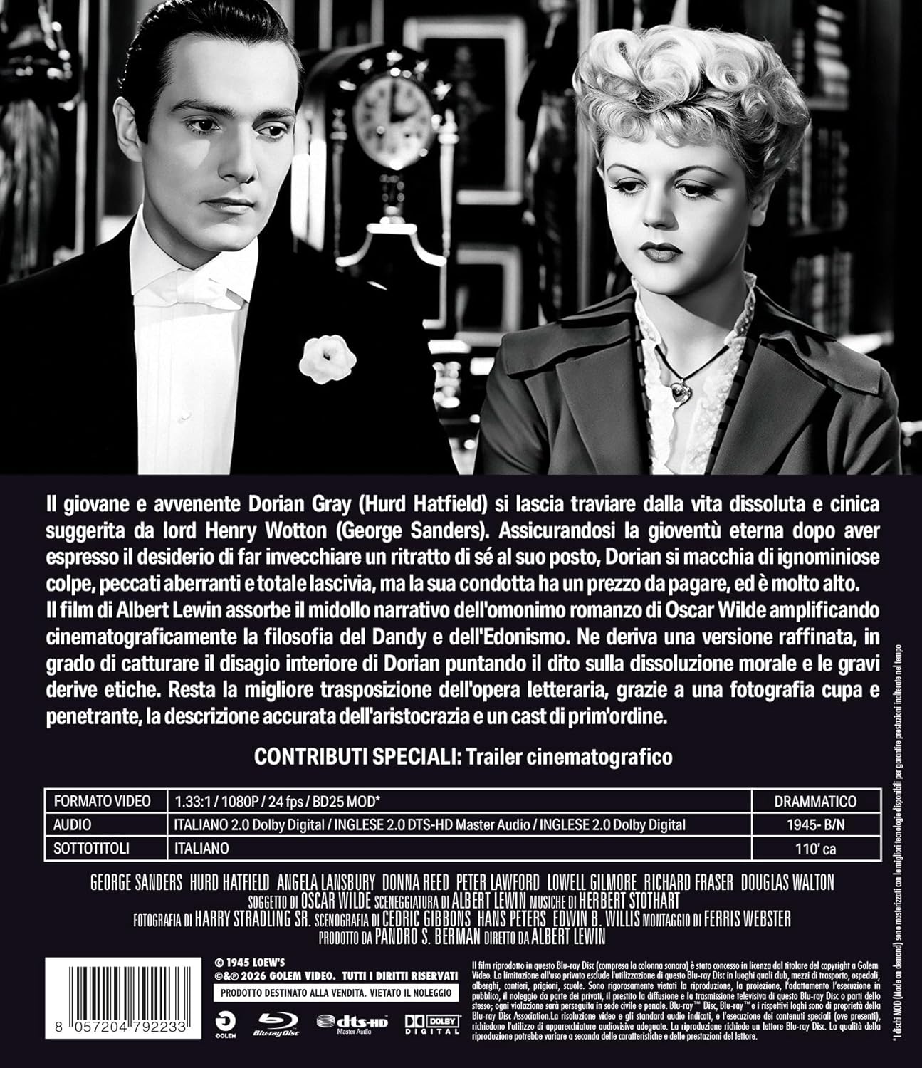 Ritratto Di Dorian Gray (Il) (Blu-Ray Mod) - (Italian Import)