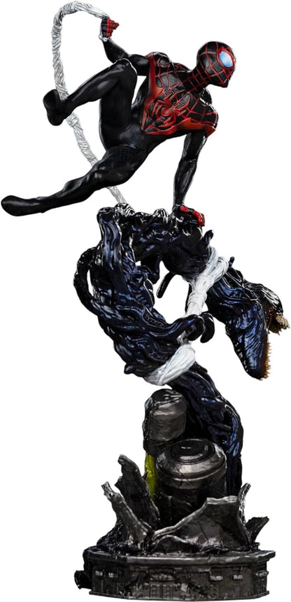 Iron Studios Statua BDS Art Scale 1/10 Miles Morales Diorama Uomo vs Cattivi 32 cm