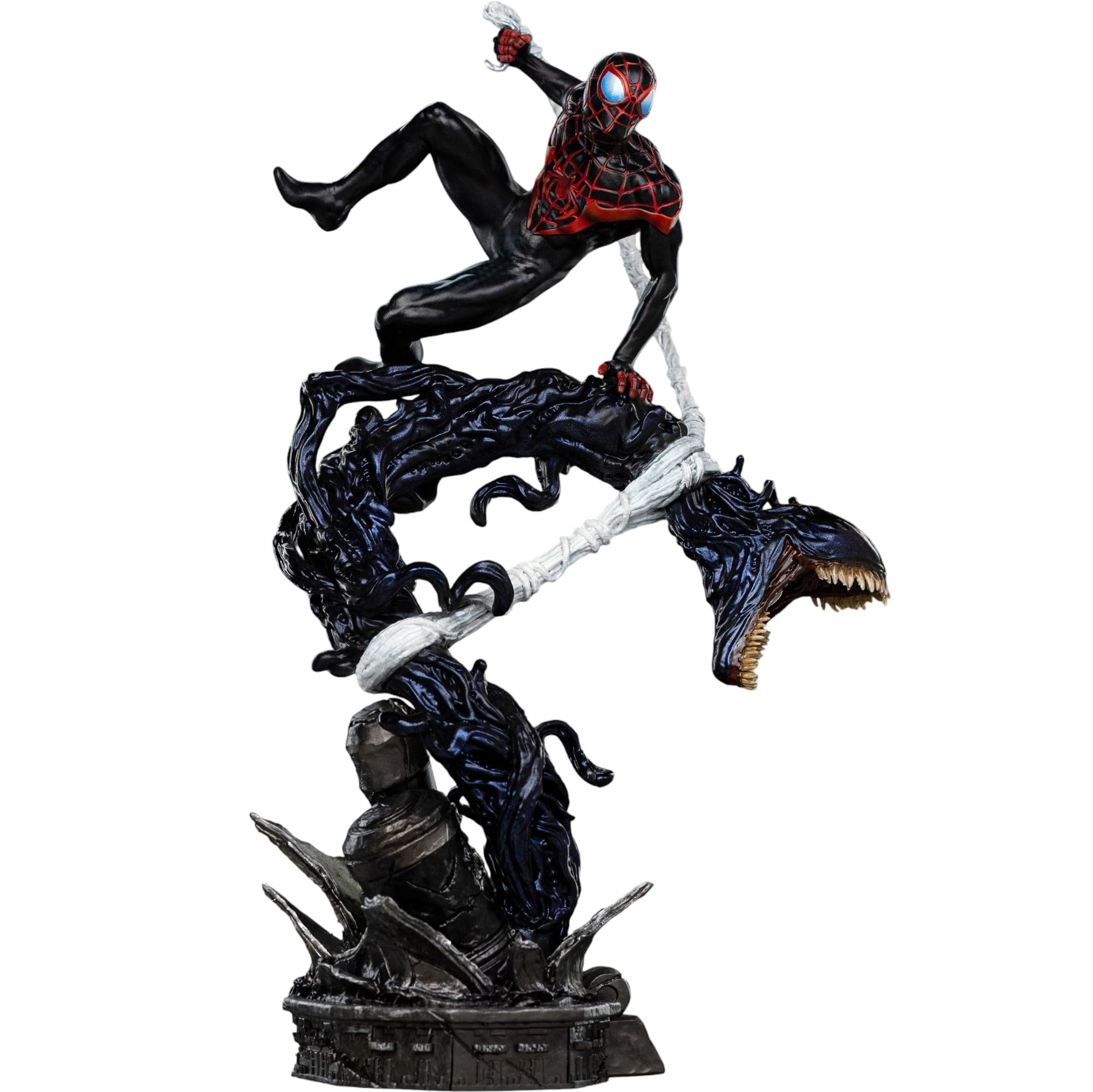 Iron Studios Statua BDS Art Scale 1/10 Miles Morales Diorama Uomo vs Cattivi 32 cm