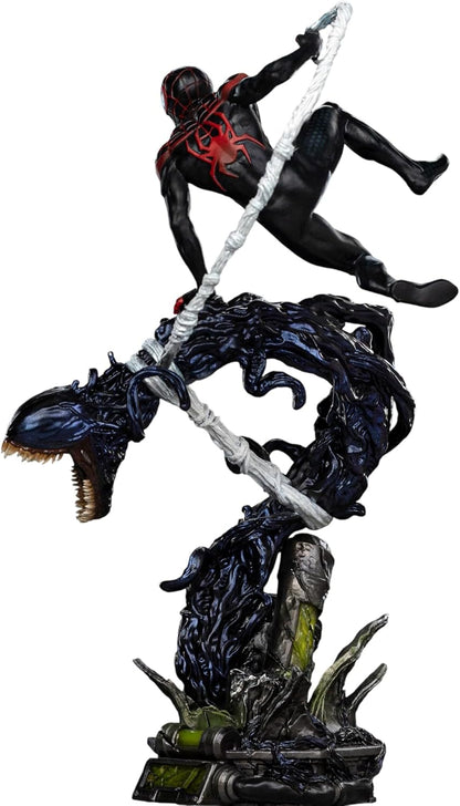 Iron Studios Statua BDS Art Scale 1/10 Miles Morales Diorama Uomo vs Cattivi 32 cm
