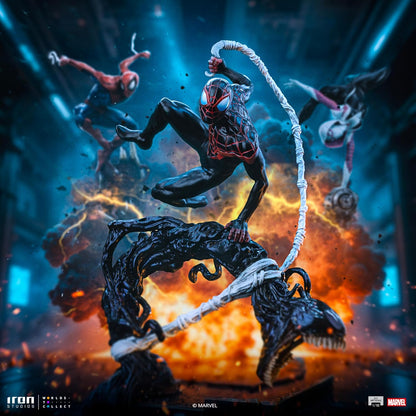 Iron Studios Statua BDS Art Scale 1/10 Miles Morales Diorama Uomo vs Cattivi 32 cm
