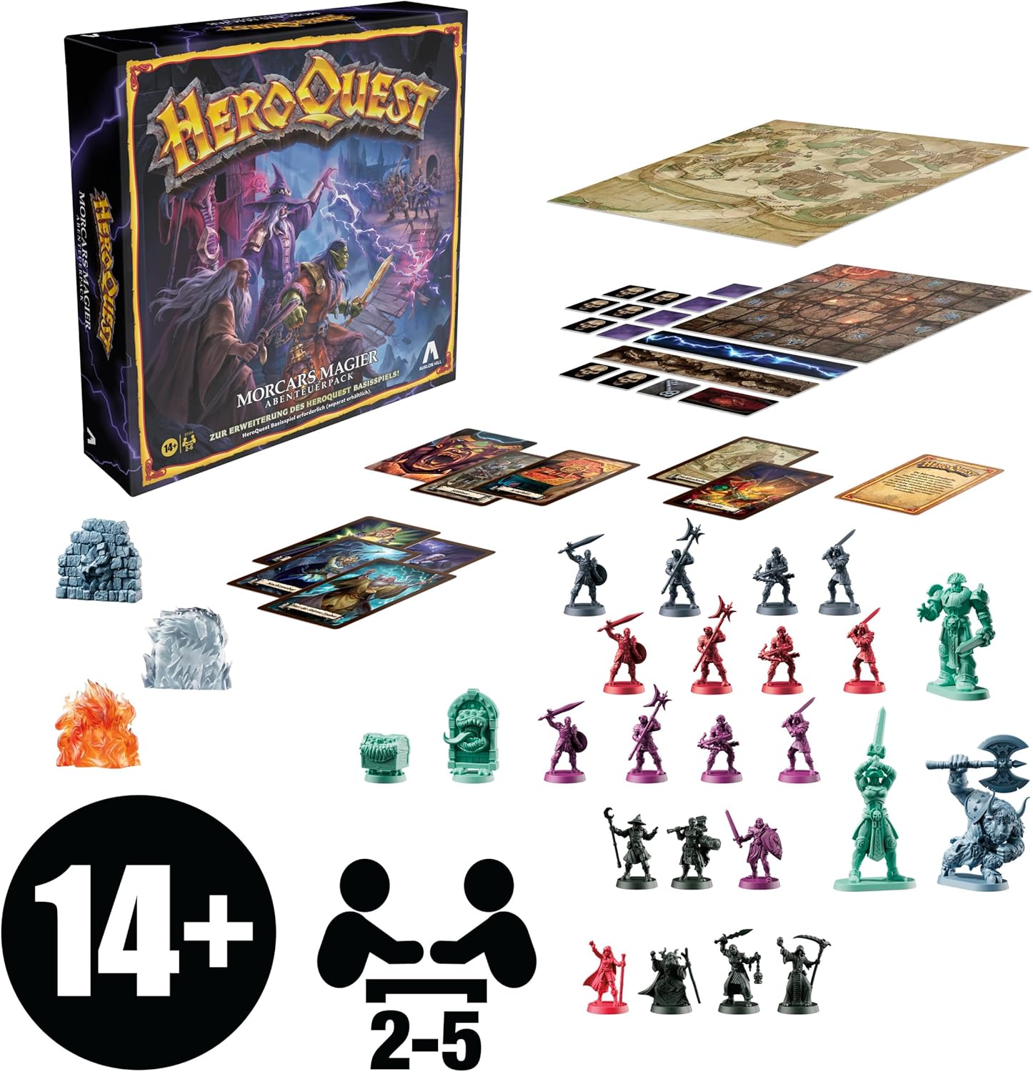 Heroquest Board Game Expansion Morcars Magier Quest Pack *German Version*