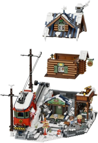 PAN TASY Bauset Berghütte mit Schnee (85033
