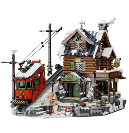 PAN TASY Bauset Berghütte mit Schnee (85033