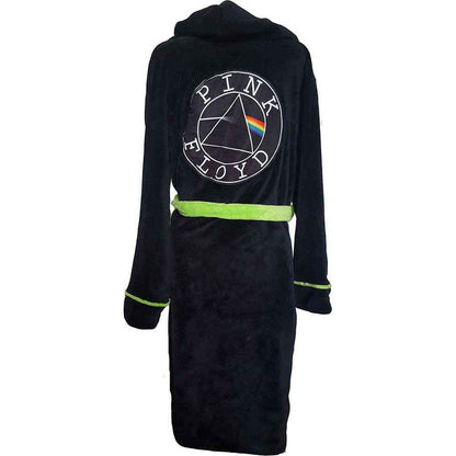 Pink Floyd Accappatoio Circle Band Logo Nuovo Ufficiale Nero Super Soft Fleece
