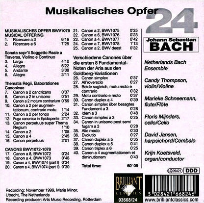 Bach Edition - Musikalisches Opfer