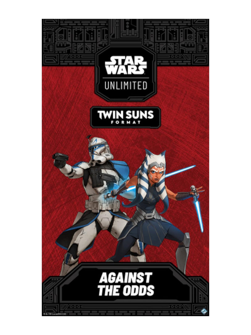 Asmodee | Star Wars: Unlimited TCG | Against The Odds: Ahsoka Tano and Rex Twin Suns Deck | Prebuilt 80-Card Multiplayer Deck | Age 12+ | 3 to 4 Players | 20 Min