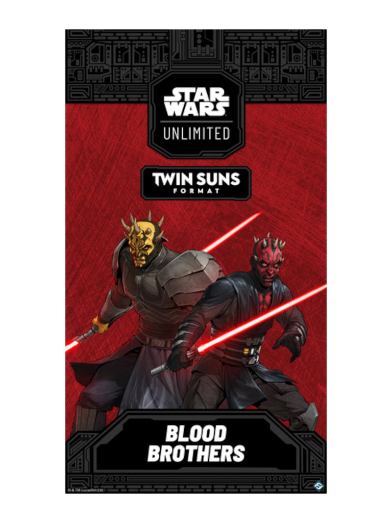 Asmodee | Star Wars: Unlimited TCG | Blood Brothers: Maul and Savage Opress Twin Suns Deck | Prebuilt 80-Card Multiplayer Deck | Age 12+ | 3 to 4 Players | 20 Min