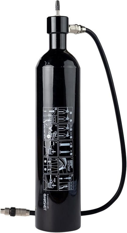 Schwalbe Tire Booster Reifenfüller für Tubeless-Reifen, Schwarz, bis 11 bar, kompatibel mit SV-Ventilen