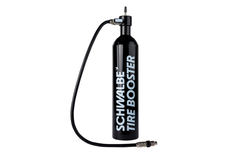 Schwalbe Tire Booster Reifenfüller für Tubeless-Reifen, Schwarz, bis 11 bar, kompatibel mit SV-Ventilen