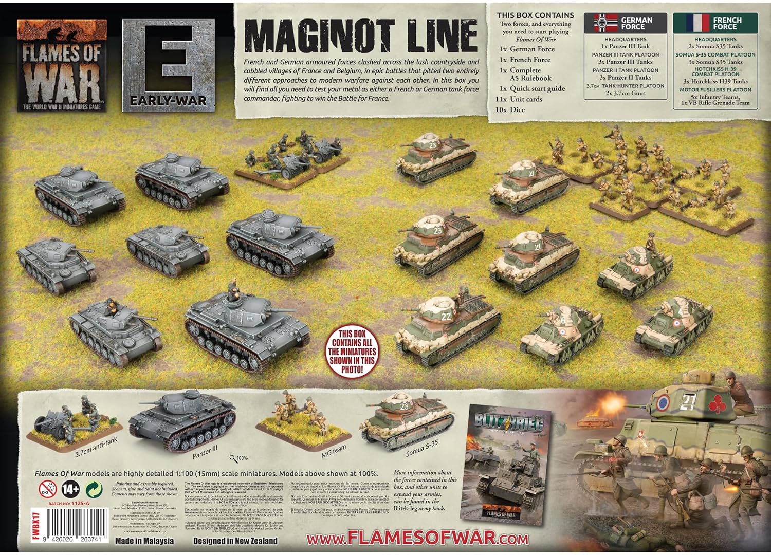 Flames of War - Maginot Line - German vs French Starter Set (Plastic