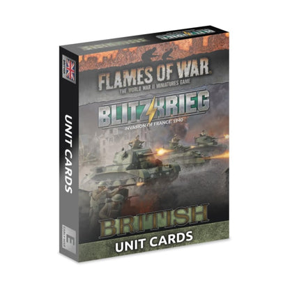 Flames of War: FW281BU Blitzkrieg British Unit Cards (x28 Cards) - Limited Edition