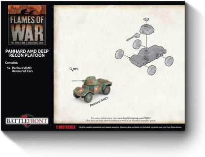 Flames of War: FRX12 Panhard AMD Deep Recon Platoon (x5