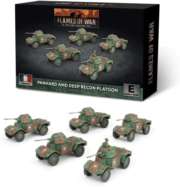 Flames of War: FRX12 Panhard AMD Deep Recon Platoon (x5