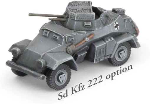 Flames of War: GBX201 Sd Kfz 222 / 221 Scout Troop (x4 Plastic
