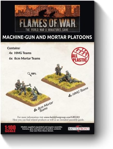 Flames of War: GBX203 HMG and Mortar Platoons (Early, Plastic
