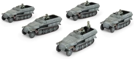 Flames of War: GBX207 Sd Kfz 251 half-track Transport Platoon (x5 Plastic