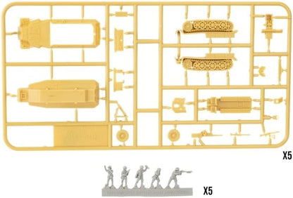 Flames of War: GBX207 Sd Kfz 251 half-track Transport Platoon (x5 Plastic