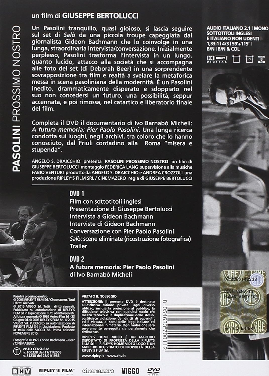 Pasolini prossimo nostro