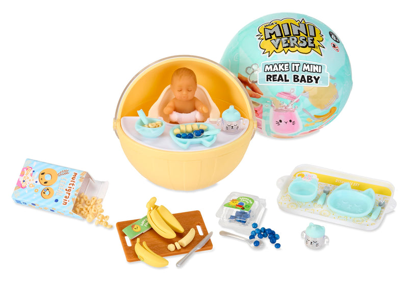 MGA's Miniverse Make It Mini Baby, Mini-oggetti da Collezione, Fai-da-te, Cibo per Bambini, Biberon, Replica Cibo, NON COMMESTIBILE, Collezionisti, Miniatura realistica, Doni, Età 8+