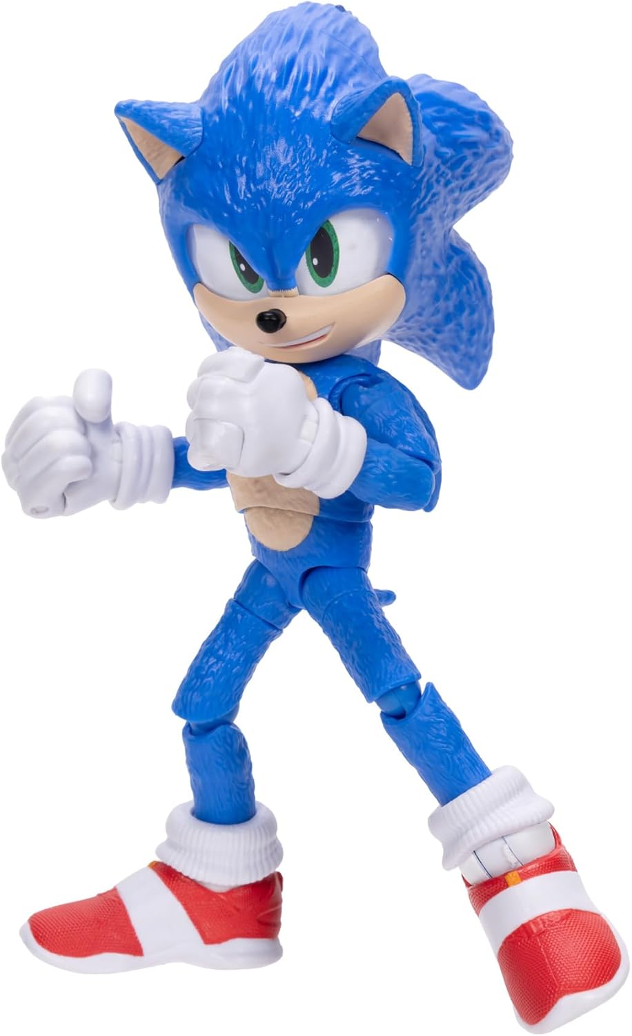 Sonic 3 Movie Sonic Collector Toy Figure by Jakks Pacific, Stands 5” / 13 cm Tall, Highly Articulated for Boys/Girls, Officially Licensed 3 Movie, Suggested for Ages 3+