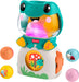 Fisher-Price - Ranocchietta Luci e Sorprese, Gioco attività con luci, Musica e Suoni, 3 Palline Colorate Incluse da Far rotolare per sviluppare la motricità, 6+ Mesi, JLB96